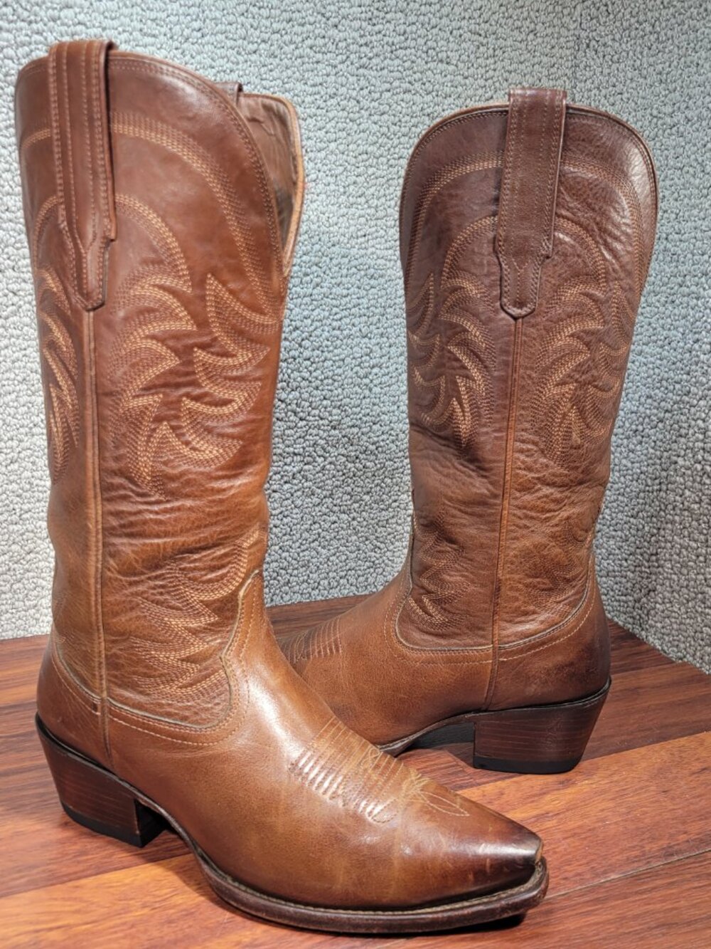 Tecovas The Annie Women's Size 8.5B Sequoia Cowhide Cowgirl Boots